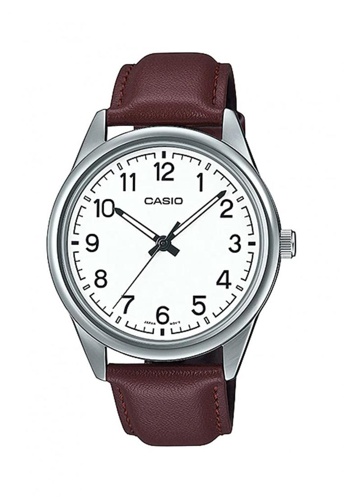 Casio MTP-V005L-7B4 Analog Leather Strap Watch For Men-Watch Portal Philippines