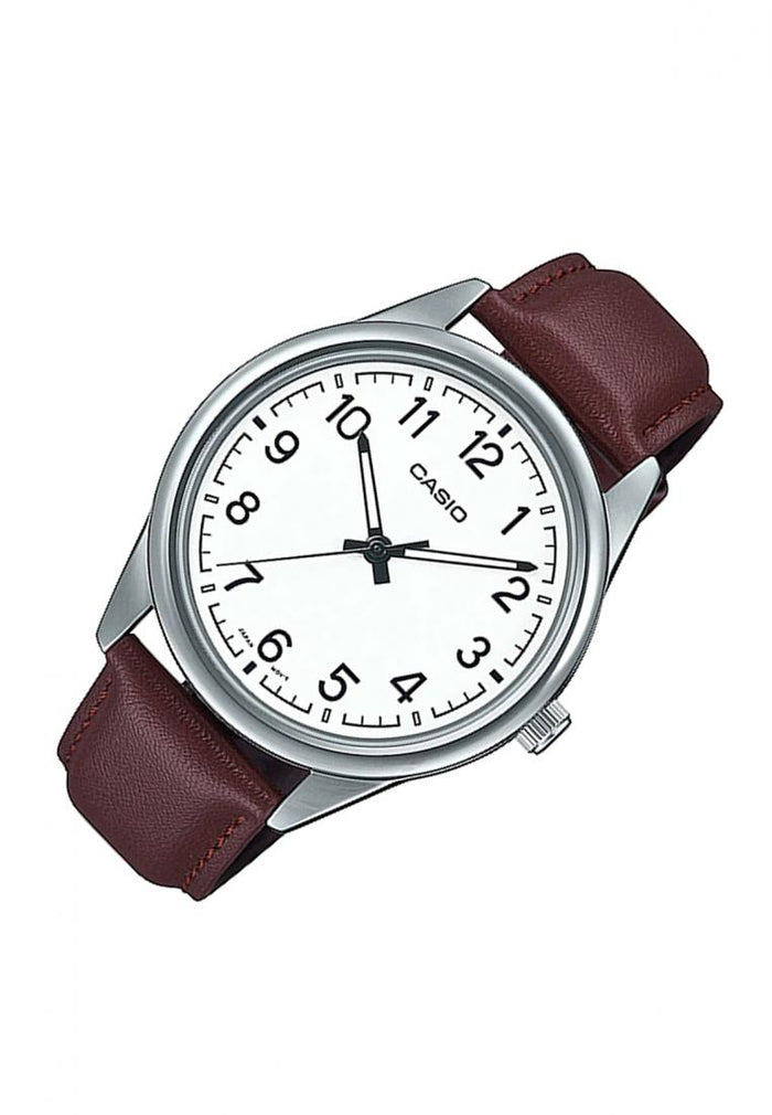 Casio MTP-V005L-7B4 Analog Leather Strap Watch For Men-Watch Portal Philippines