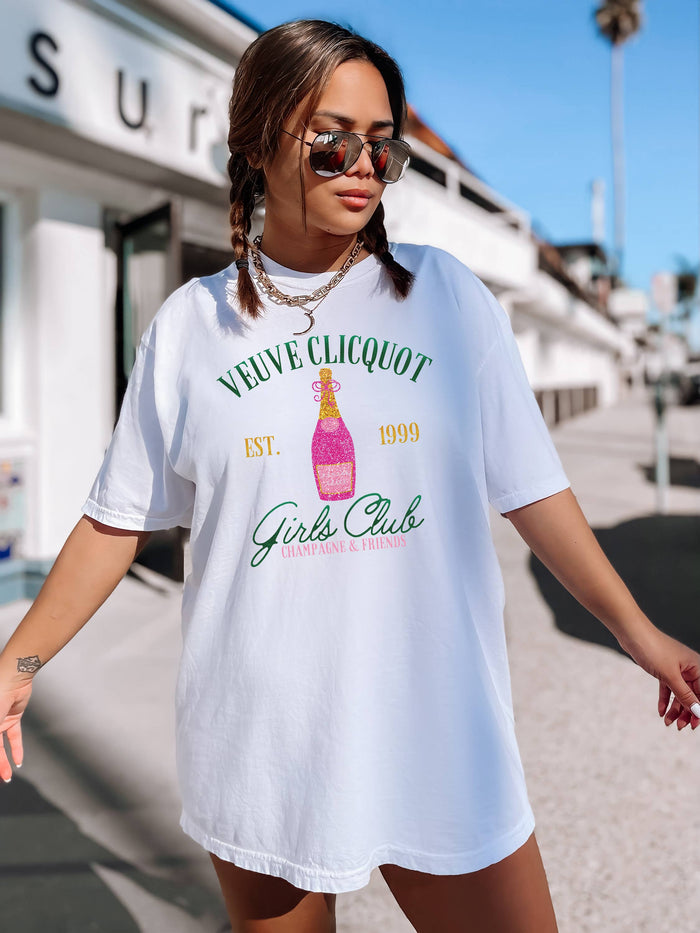 Champagne Social Club, Champagne Tee, Cocktail Shirt: M / White