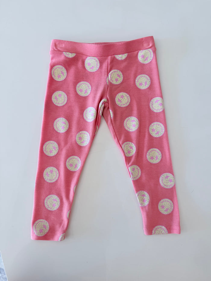 Chaser | Leopard Smiley Face Girls Legging