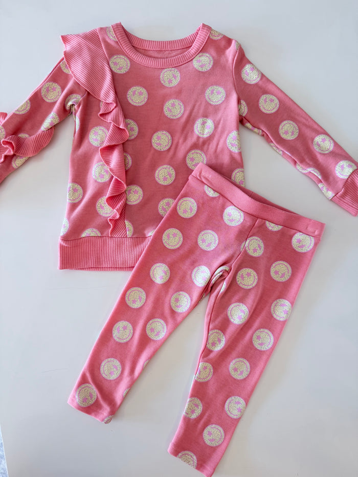 Chaser | Leopard Smiley Face Girls Legging