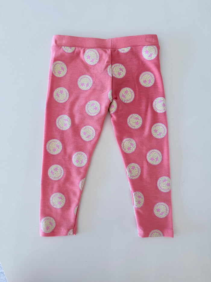 Chaser | Leopard Smiley Face Girls Legging