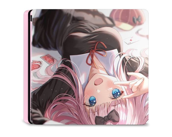 Anime Town Creations PS4 Chika Fujiwara Cute PS4 Skins - Anime Love is War PS4 Skin