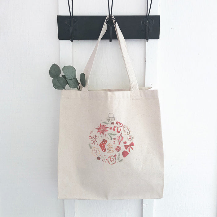 Christmas Collage Ornament - Canvas Tote Bag
