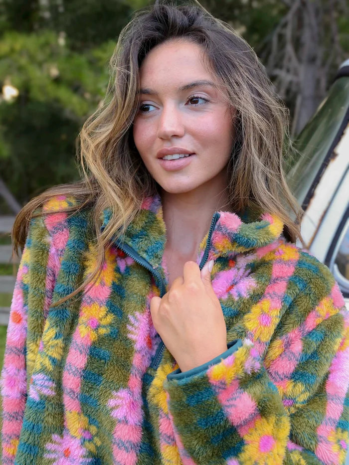 Coziest Quarter Zip Pullover Sweatshirt - Hudson Valley Plaid-view 2