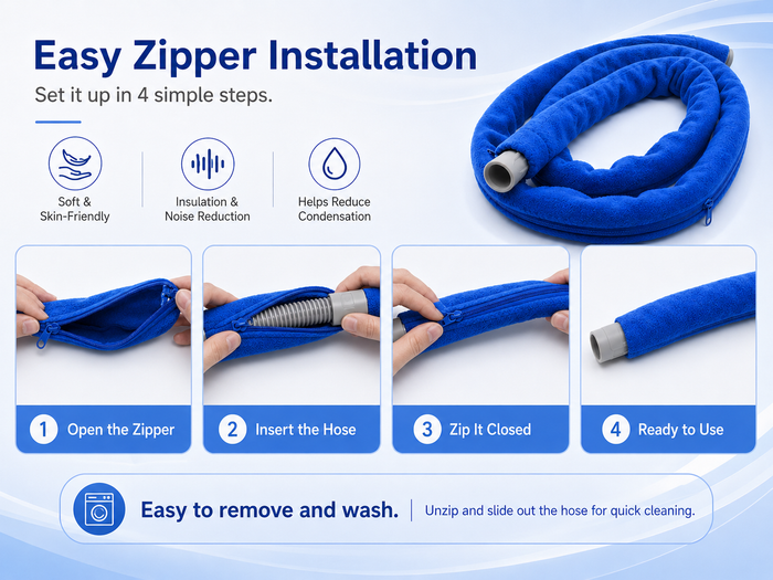 CPAP Hose Cover – Nylon & Polyester Tubing Insulation Sleeve