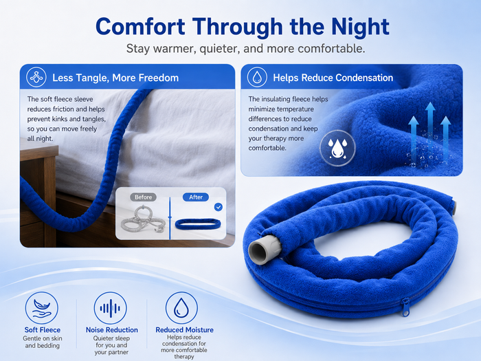 CPAP Hose Cover – Nylon & Polyester Tubing Insulation Sleeve