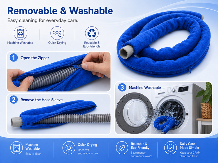 CPAP Hose Cover – Nylon & Polyester Tubing Insulation Sleeve