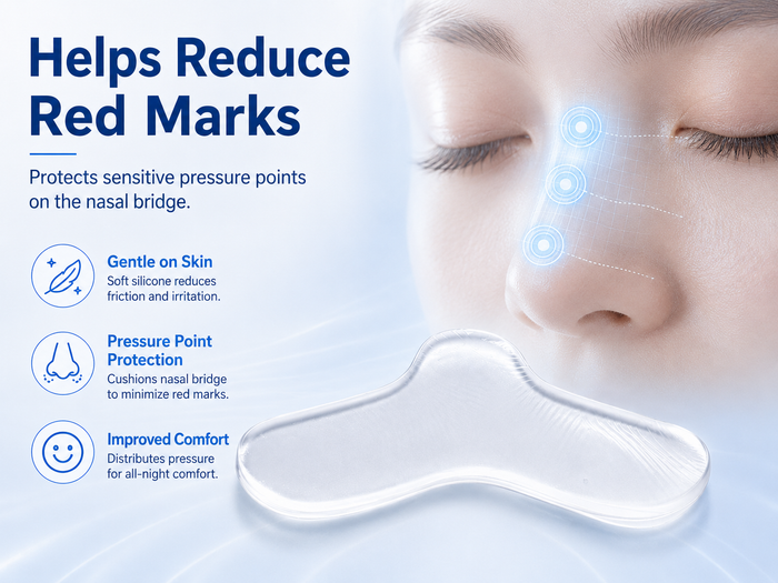 CPAP Mask Nasal Bridge Pad – Adhesive Blended-Fabric Cushion