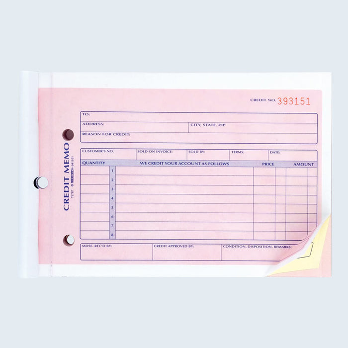 Credit Memo Book 7L787