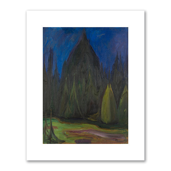 Edvard Munch, Dark Spruce Forest, 1899, Munchmuseet, Oslo, Norway. Fine Art Prints in various sizes by Museums.Co