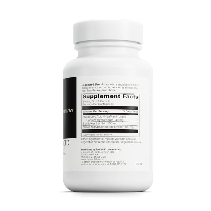 DaVinci Hyaluronic Acid 60 Vcaps - The Oasis of Health