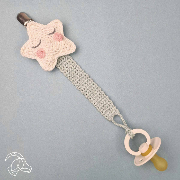 DIY Crochet Kit - Pacifier Clip Star
