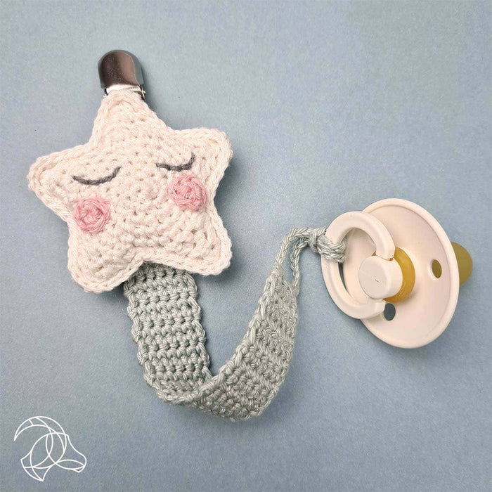 DIY Crochet Kit - Pacifier Clip Star
