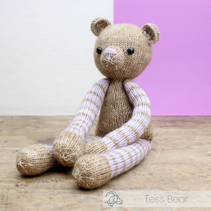 DIY Knitting Kit - Tess Bear