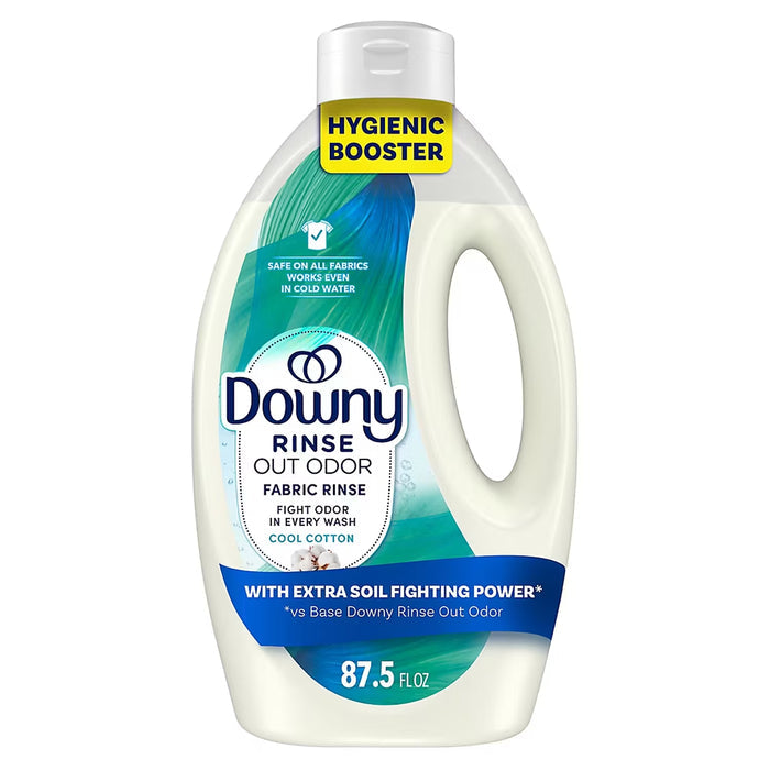 Downy Rinse Laundry Odor Remover, Cool Cotton, 87.5 fl oz