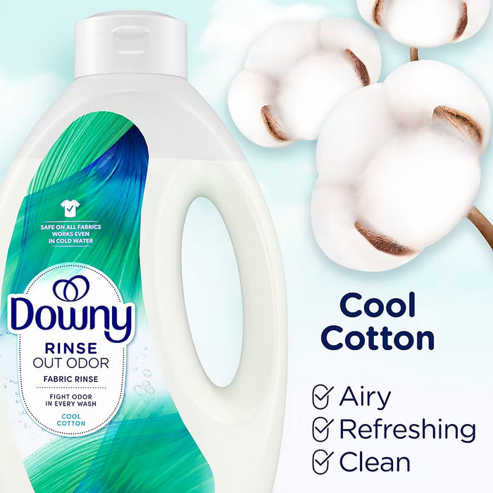 Downy Rinse Laundry Odor Remover, Cool Cotton, 87.5 fl oz