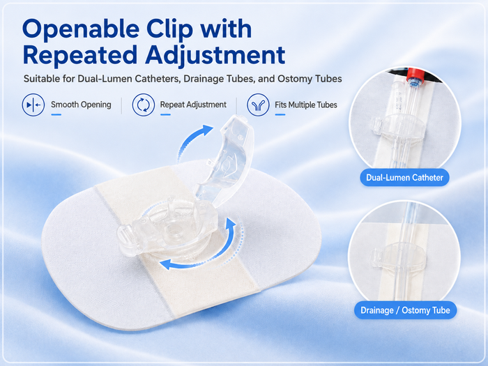 Dual-Lumen Catheter Fixation Patch – Non-Woven Material