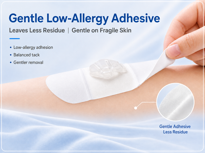 Dual-Lumen Catheter Fixation Patch – Non-Woven Material