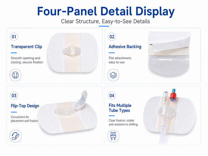Dual-Lumen Catheter Fixation Patch – Non-Woven Material