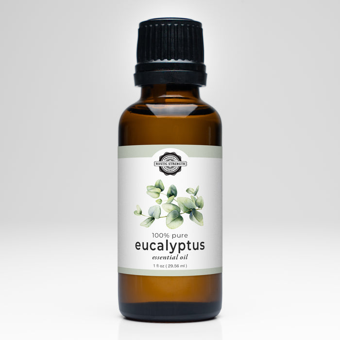 Rustic Strength - Essential Oil | 1oz Amber Glass Vial | Eucalyptus