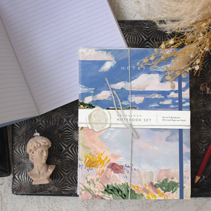 Floral Bluff Sewn Trio Notebook Set