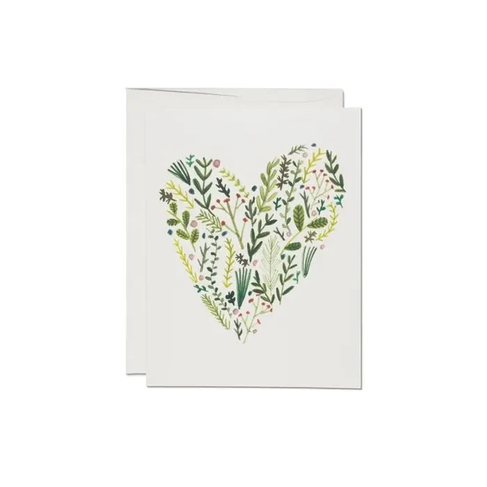 Floral Heart love greeting card