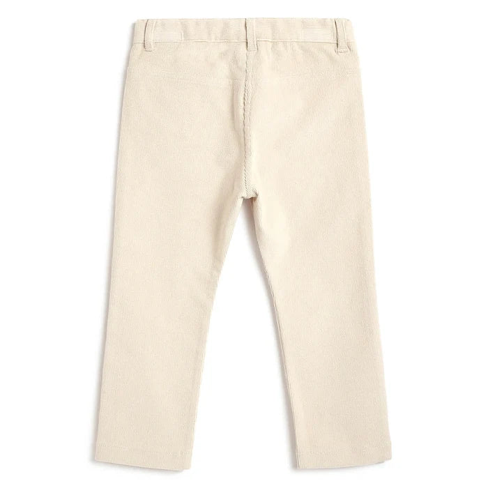 Girls Beige Embellished Trousers