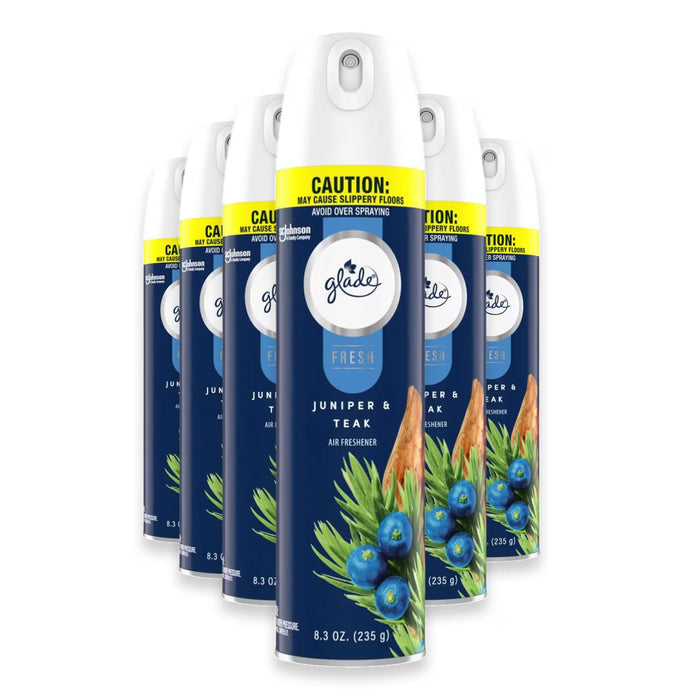 Glade Juniper Aerosol Air Freshener Spray - 8.3 oz - 6 Pack