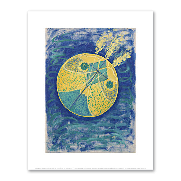 Hilma af Klint, Group I, Primordial Chaos, No. 7, 1906-1907, The Hilma af Klint Foundation, Stockholm, Courtesy of Stiftelsen Hilma af Klints Verk, Photo Â© Fine Art Images / Bridgeman Images. Fine Art Prints in various sizes by Museums.Co