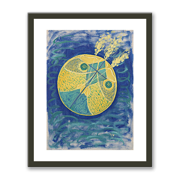 Hilma af Klint, Group I, Primordial Chaos, No. 7, 1906-1907, The Hilma af Klint Foundation, Stockholm, Courtesy of Stiftelsen Hilma af Klints Verk, Photo Â© Fine Art Images / Bridgeman Images. Fine Art Prints in various sizes with black frame by Museums.Co