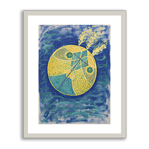 Hilma af Klint, Group I, Primordial Chaos, No. 7, 1906-1907, The Hilma af Klint Foundation, Stockholm, Courtesy of Stiftelsen Hilma af Klints Verk, Photo Â© Fine Art Images / Bridgeman Images. Fine Art Prints in various sizes with white frame by Museums.Co
