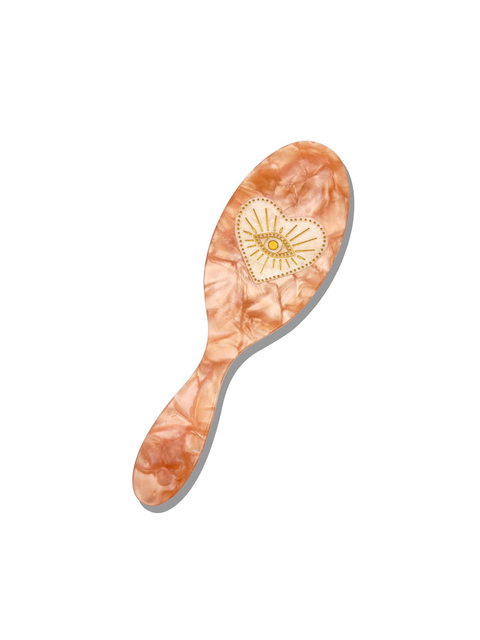 Hand-painted Celestial Heart Amazing Hair Day Brush | Eco-Friendly
