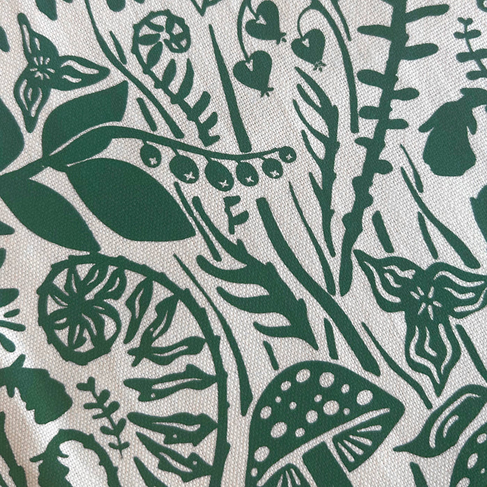 Hand-Printed Northwest Rainforest Dish Towel: 100% Cotton