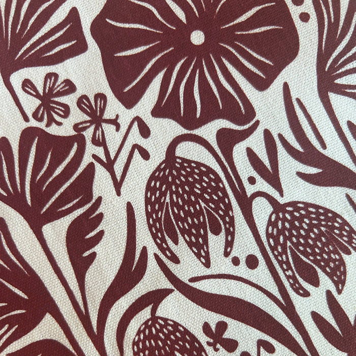 Hand-Printed Northwest Wildflowers Dish Towel: 100% Cotton