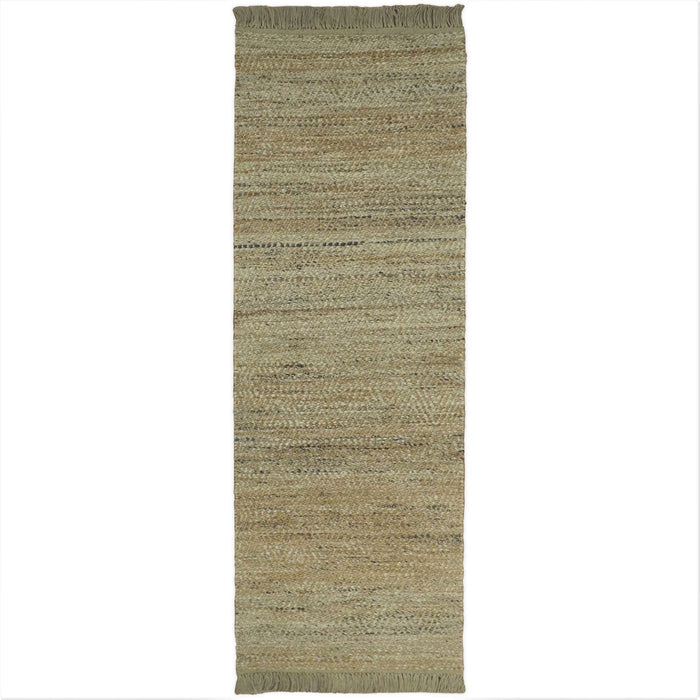 Hand Woven 100% Natural Fiber Brown Natural Jute and Wool Rug | JR10 - The Rug Decor