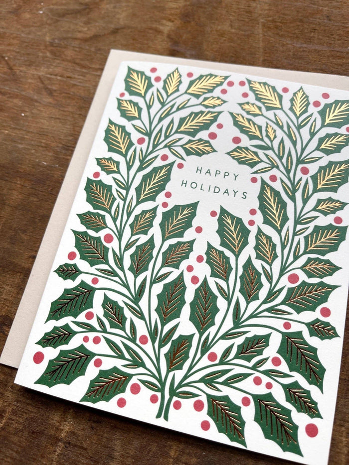 "Happy Holidays," Greeting Card