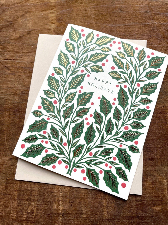 "Happy Holidays," Greeting Card