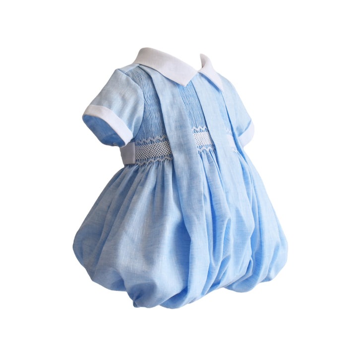 Hazel Handsmocked Bubble Romper