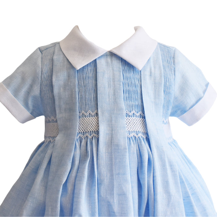 Hazel Handsmocked Bubble Romper
