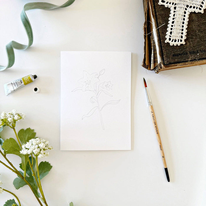 He is Risen Paintable Watercolor Notecard Set