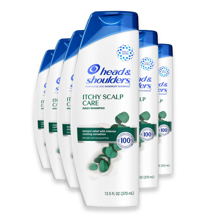Head & Shoulders Itchy Scalp Care Dandruff Shampoo with Eucalyptus Mint Scent - 12.5 oz - 6 Pack