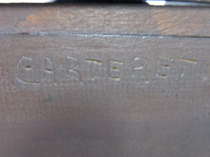 Henriot Quimper Carved Wood Ink Well