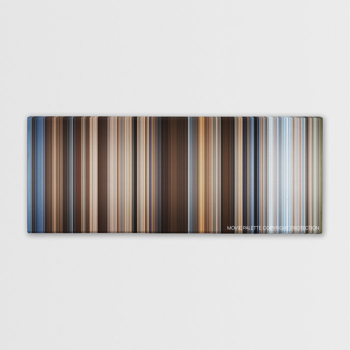 Hidalgo color palette canvas print: thousands of thin vertical stripes of color