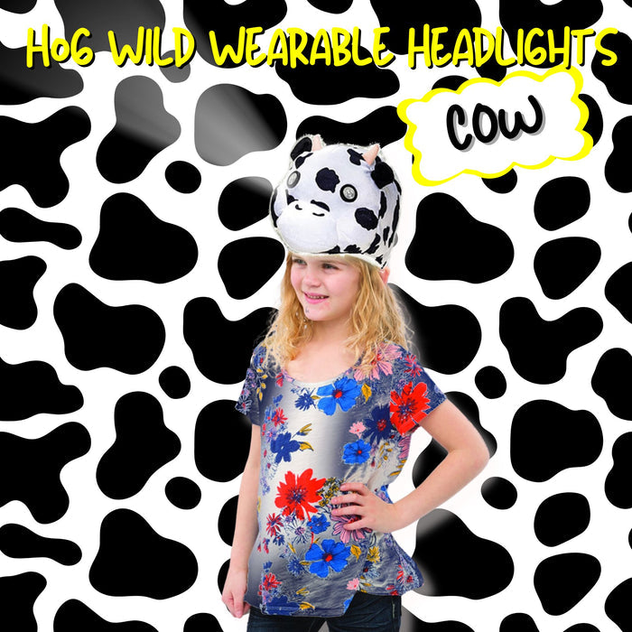 Hog Wild Soft, Cuddly and Wearable Headlights (Cow)