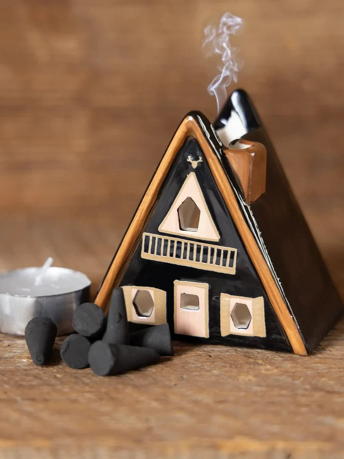 Incense House & Tealight Holder - Nordic Cabin-view 1