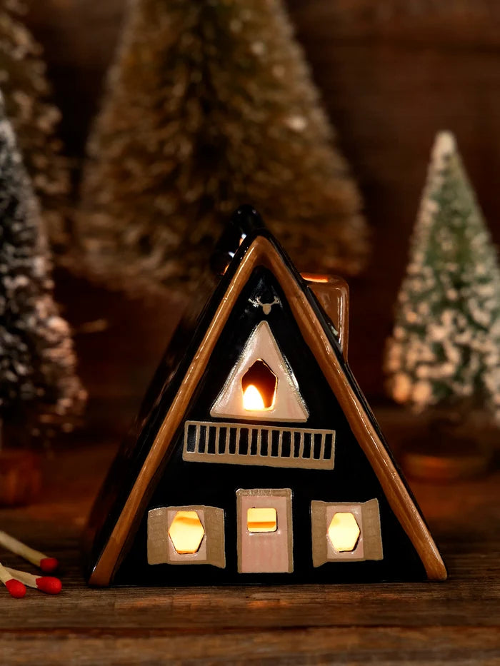 Incense House & Tealight Holder - Nordic Cabin-view 2