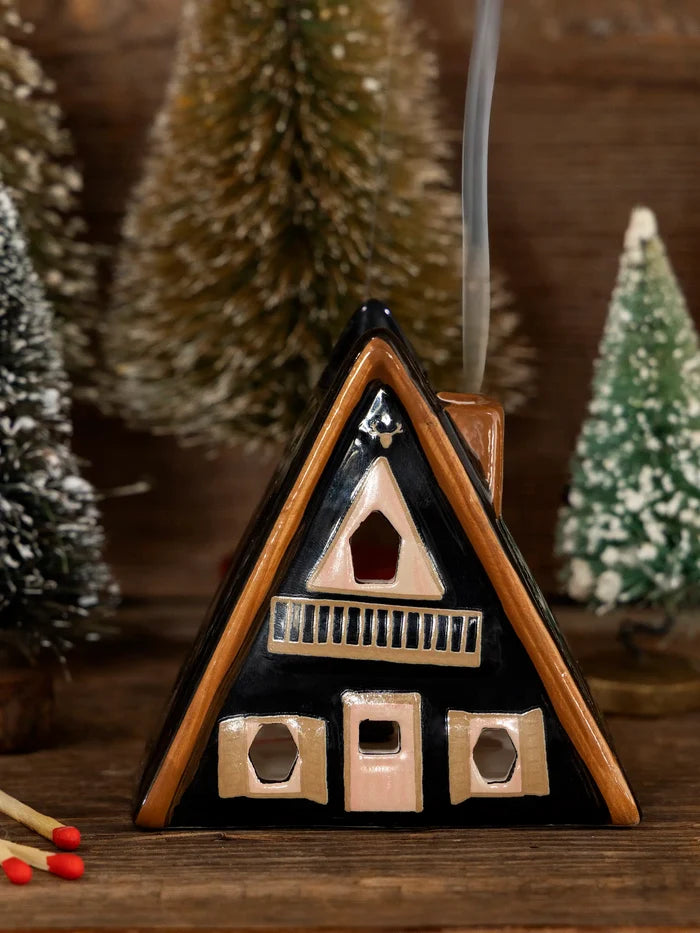Incense House & Tealight Holder - Nordic Cabin-view 3