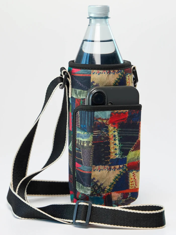Insulated Water Bottle Carrier - Artisan Stitches Multi-view 2