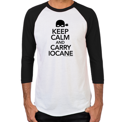 Keep Calm and Carry Iocane Men's Baseball T-Shirt